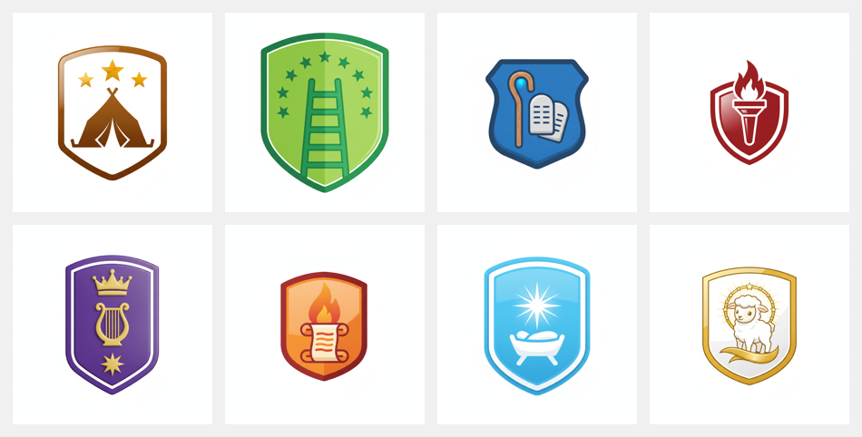 Escudos de las 8 selecciones de la Copa del Reino